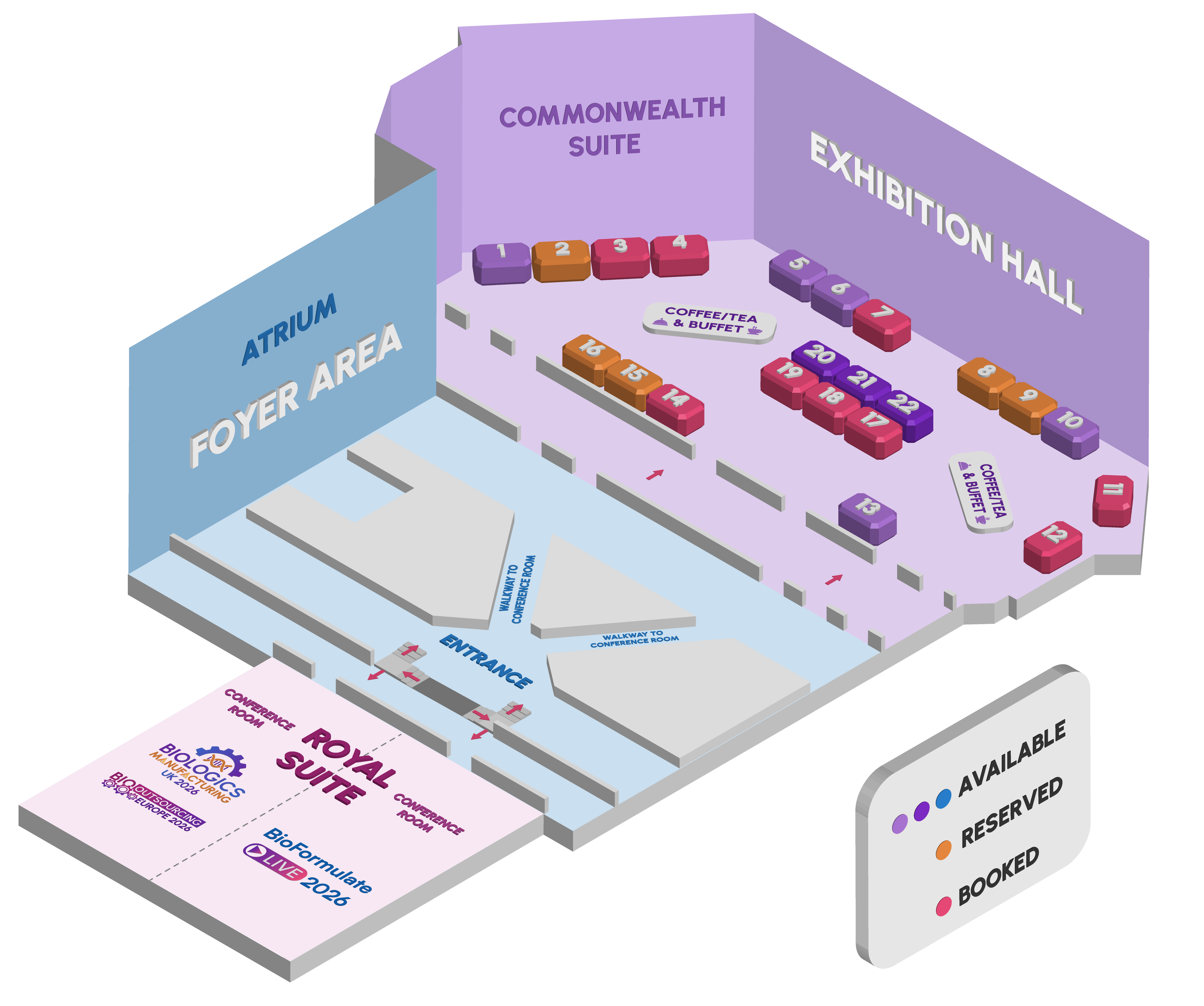 Event venue floorplan