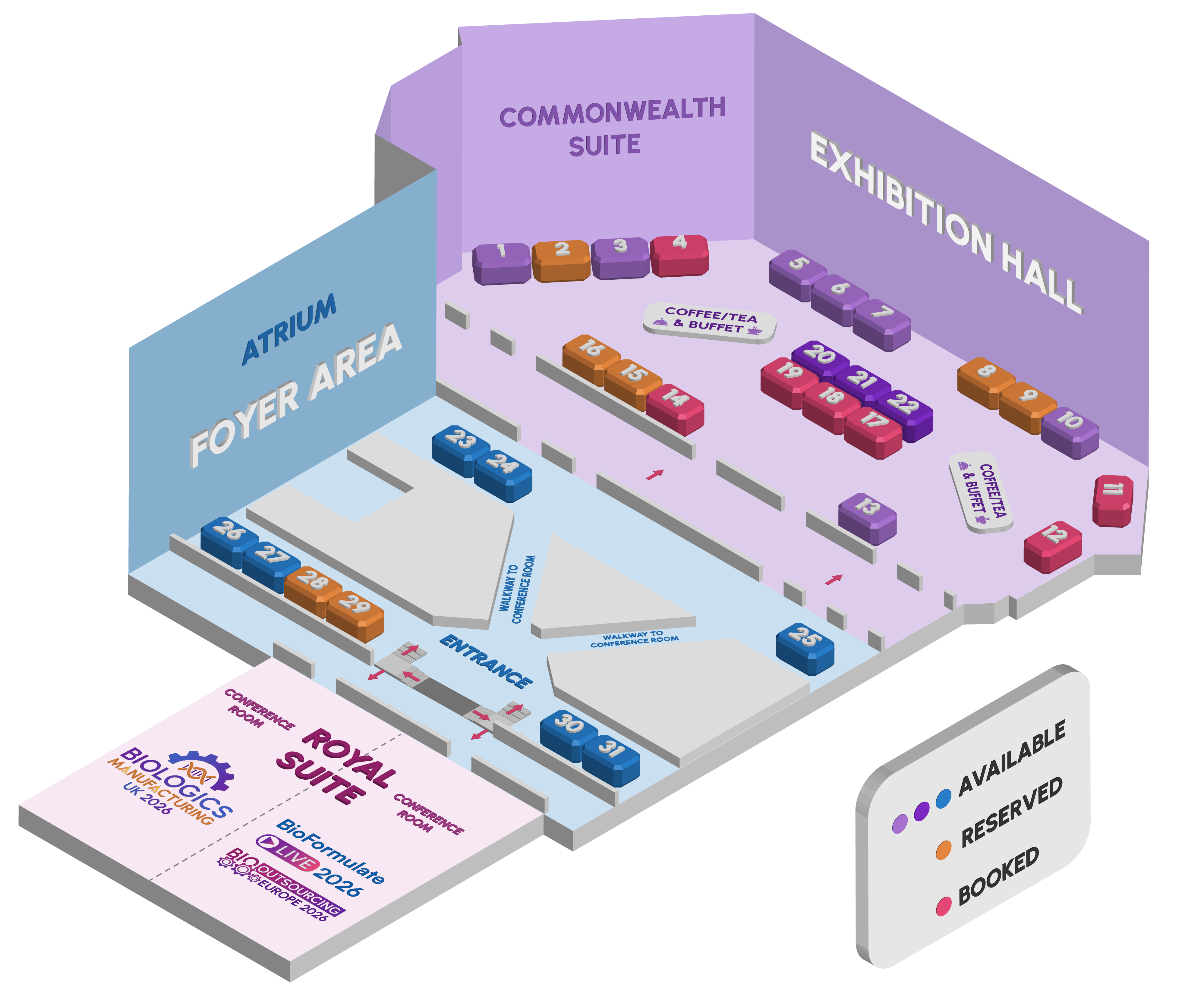 Event venue floorplan